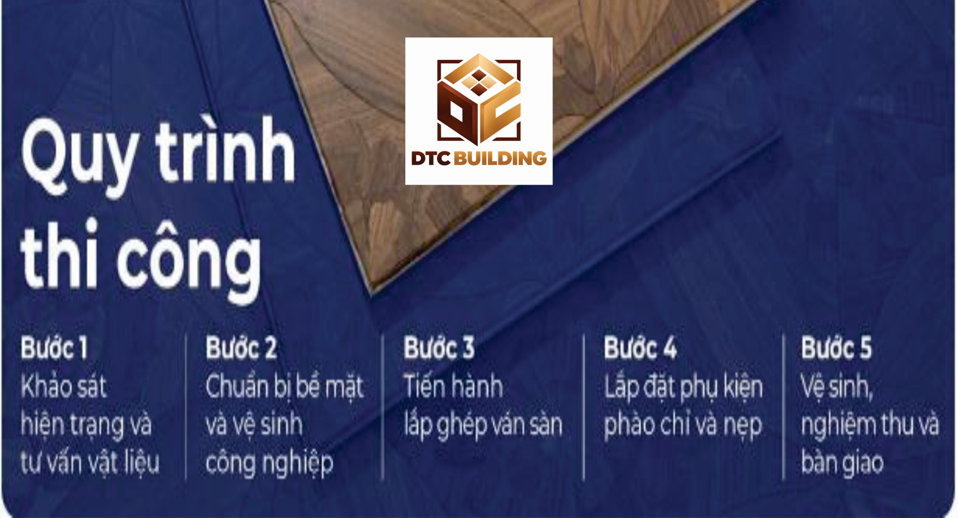 Quy Trình Thi Công Sàn Gỗ Tại DTC Floor